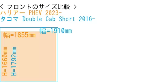 #ハリアー PHEV 2023- + タコマ Double Cab Short 2016-